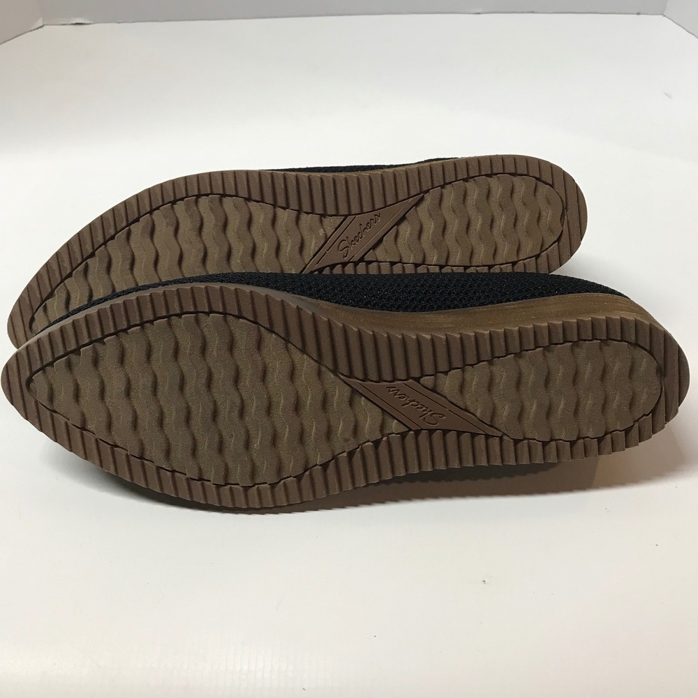 Skechers Cleo Black Knit Slip-On Flats - Picture 3 of 11